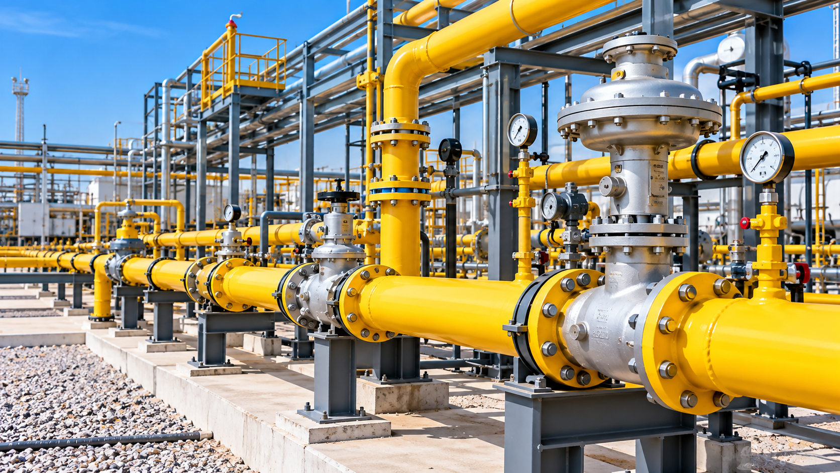 LPG pipeline trench installation work in Saudi Arabia

